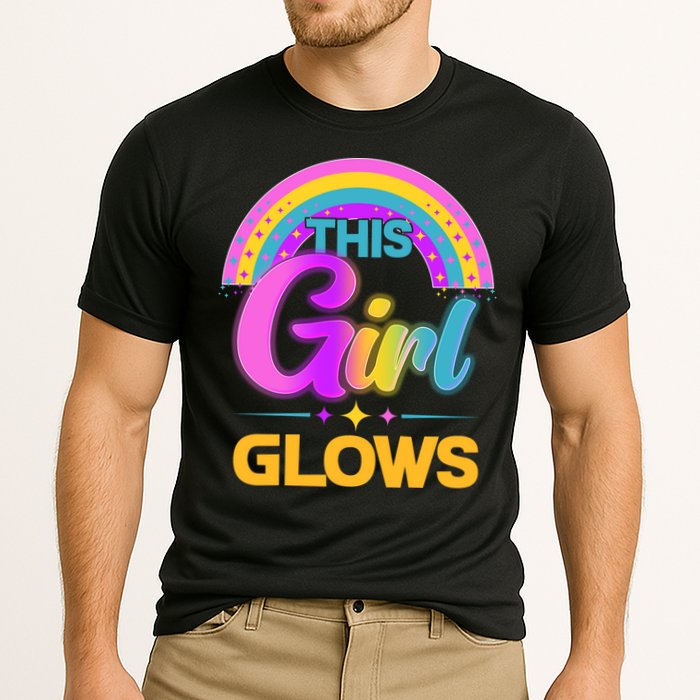 Funny Cute This Girl Glows Cooling Performance Crew T-Shirt