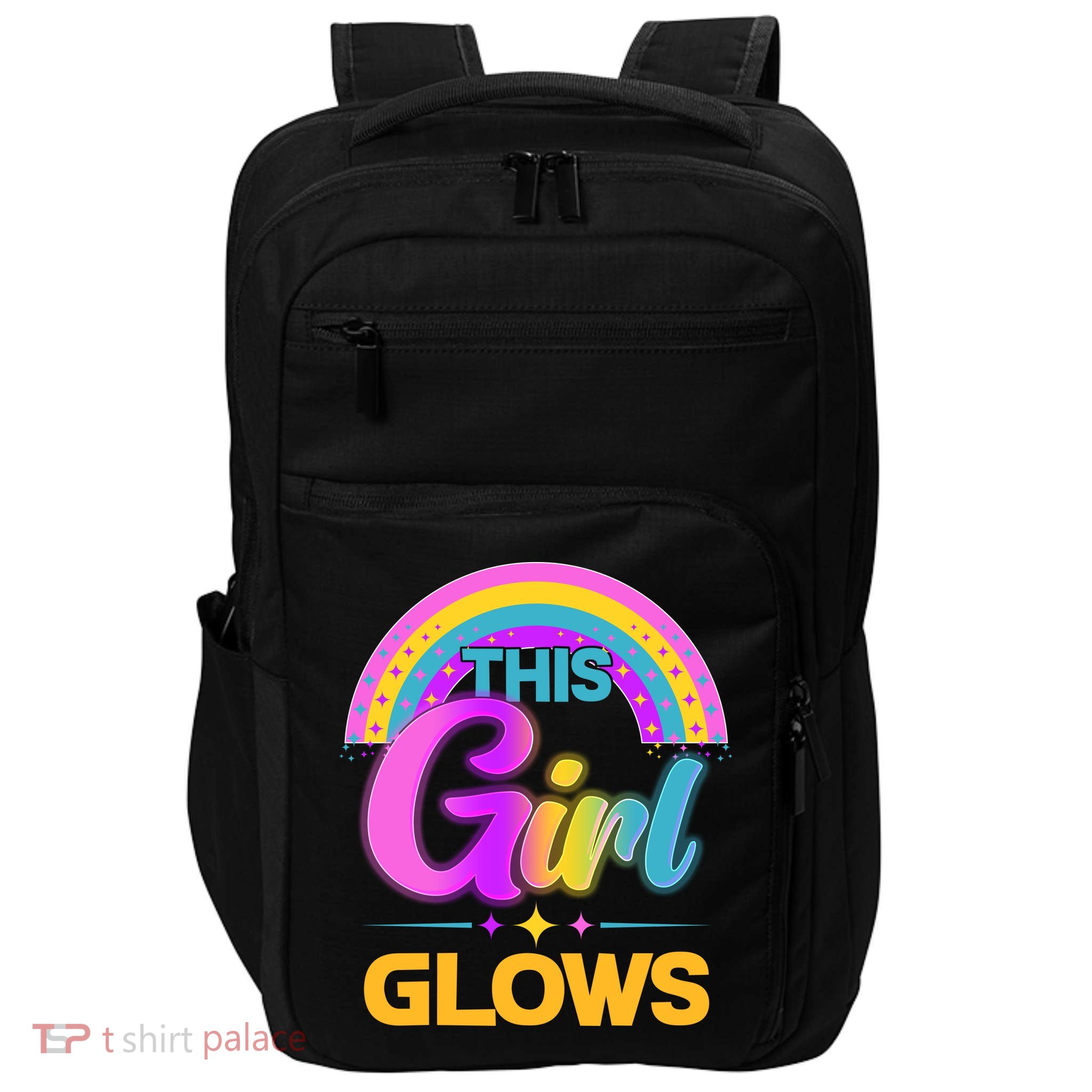 Funny Cute This Girl Glows Impact Tech Backpack