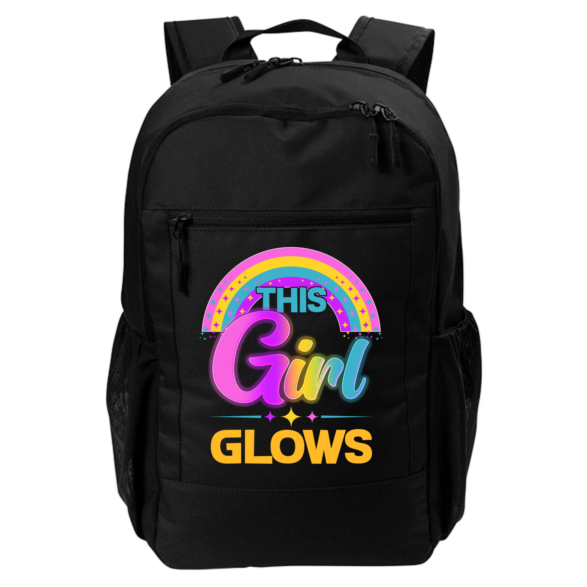 Funny Cute This Girl Glows Backpack