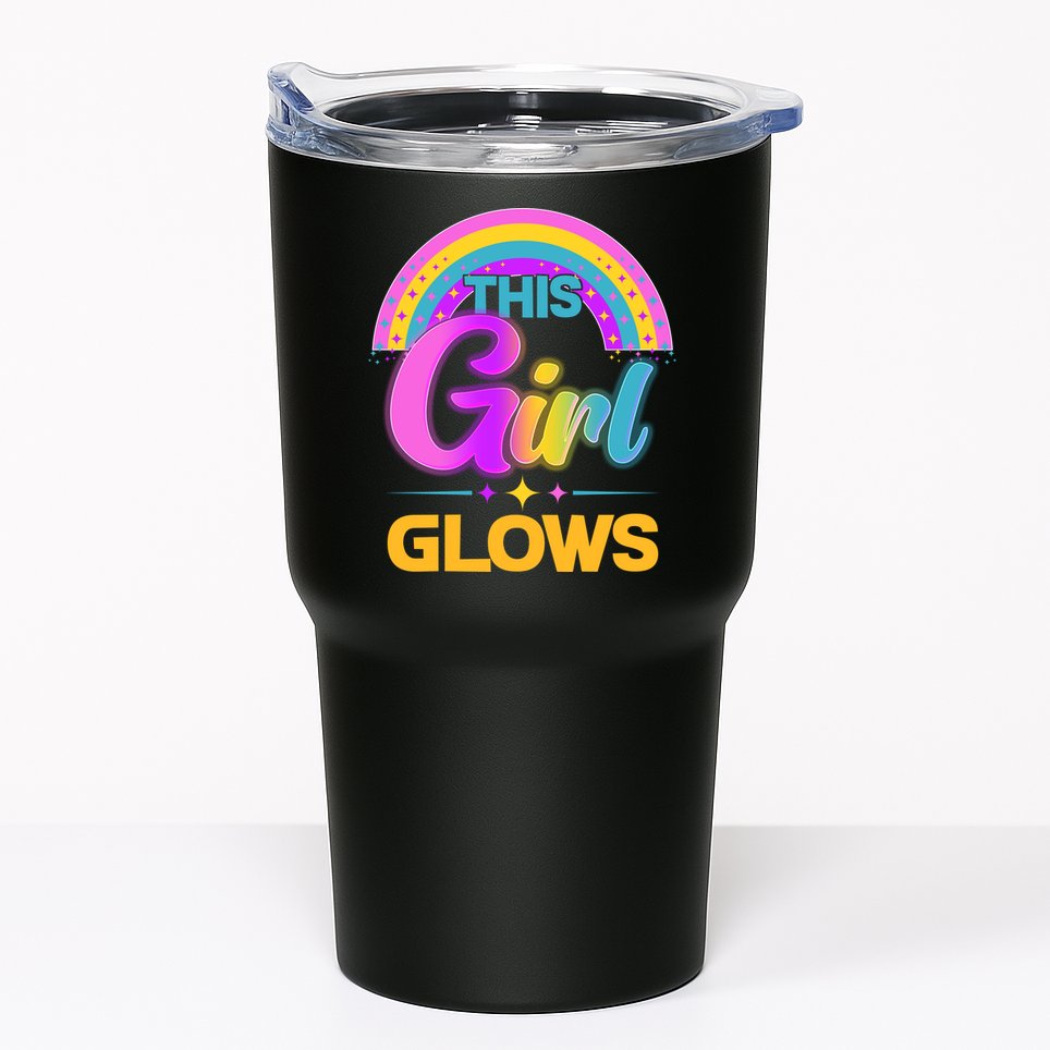 Funny Cute This Girl Glows Tumbler