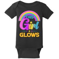 Funny Cute This Girl Glows Baby Bodysuit