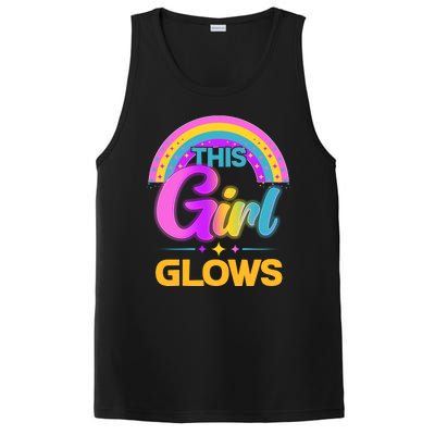 Funny Cute This Girl Glows PosiCharge Competitor Tank