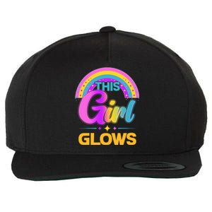 Funny Cute This Girl Glows Wool Snapback Cap