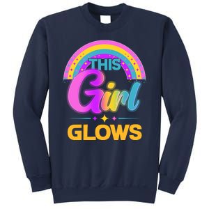 Funny Cute This Girl Glows Sweatshirt