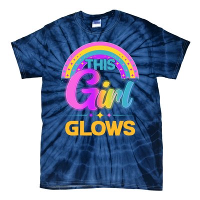 Funny Cute This Girl Glows Tie-Dye T-Shirt