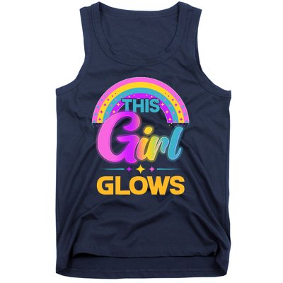 Funny Cute This Girl Glows Tank Top