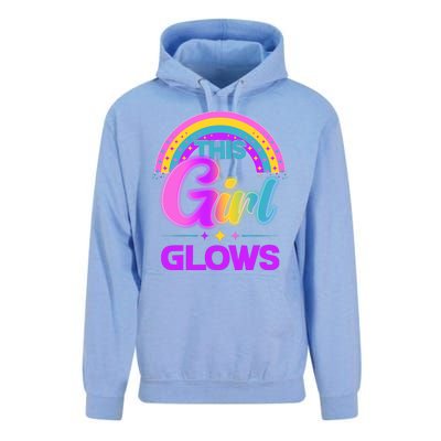 Funny Cute This Girl Glows Unisex Surf Hoodie