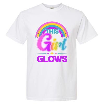 Funny Cute This Girl Glows Garment-Dyed Heavyweight T-Shirt