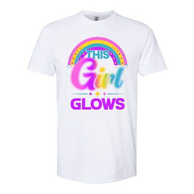 Funny Cute This Girl Glows Softstyle CVC T-Shirt