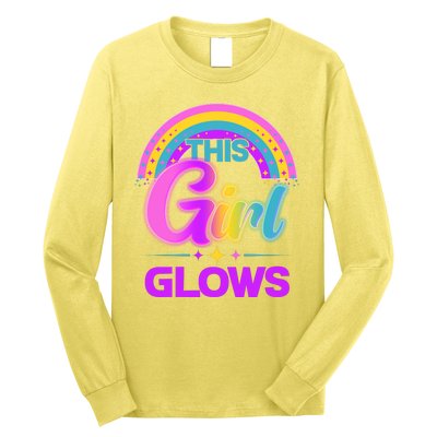 Funny Cute This Girl Glows Long Sleeve Shirt