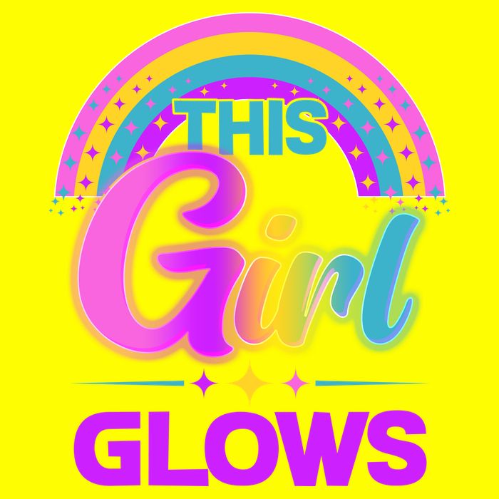Funny Cute This Girl Glows 11oz C Handle Ceramic Mug