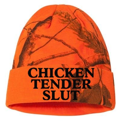 Funny Chicken Tender Slut Trendy Sayings Chicken Nugget Lover Chicken Lover Gi Kati Licensed 12" Camo Beanie