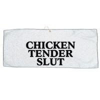 Funny Chicken Tender Slut Trendy Sayings Chicken Nugget Lover Chicken Lover Gi Large Microfiber Waffle Golf Towel