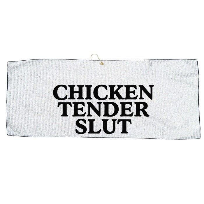 Funny Chicken Tender Slut Trendy Sayings Chicken Nugget Lover Chicken Lover Gi Large Microfiber Waffle Golf Towel
