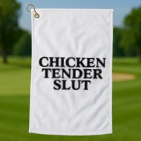 Funny Chicken Tender Slut Trendy Sayings Chicken Nugget Lover Chicken Lover Gi Golf Towel