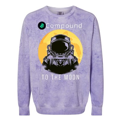 Funny Compound To The Moon Crypto Merch Compound Crypto Is My Retirement Colorblast Crewneck Sweatshirt