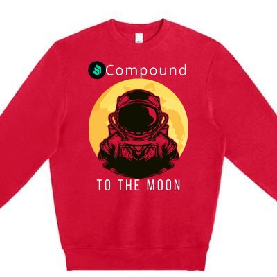 Funny Compound To The Moon Crypto Merch Compound Crypto Is My Retirement Premium Crewneck Sweatshirt