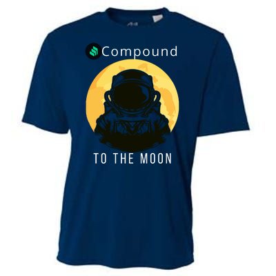 Funny Compound To The Moon Crypto Merch Compound Crypto Is My Retirement Cooling Performance Crew T-Shirt