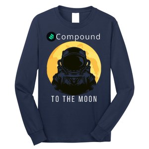 Funny Compound To The Moon Crypto Merch Compound Crypto Is My Retirement Long Sleeve Shirt