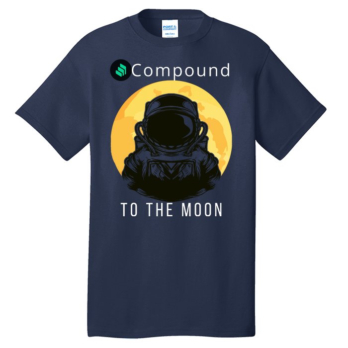 Funny Compound To The Moon Crypto Merch Compound Crypto Is My Retirement Tall T-Shirt