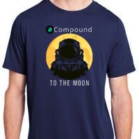 Funny Compound To The Moon Crypto Merch Compound Crypto Is My Retirement Adult ChromaSoft Performance T-Shirt