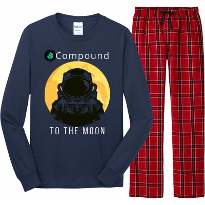 Funny Compound To The Moon Crypto Merch Compound Crypto Is My Retirement Long Sleeve Pajama Set