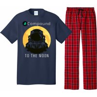 Funny Compound To The Moon Crypto Merch Compound Crypto Is My Retirement Pajama Set