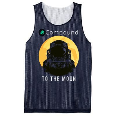 Funny Compound To The Moon Crypto Merch Compound Crypto Is My Retirement Mesh Reversible Basketball Jersey Tank