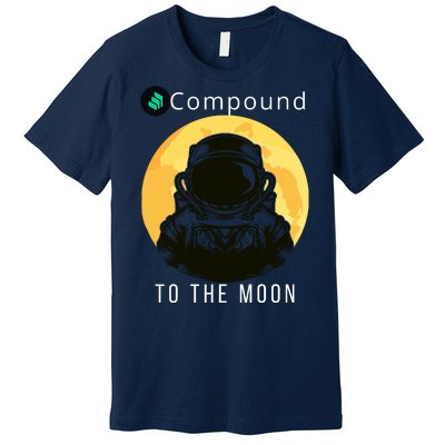 Funny Compound To The Moon Crypto Merch Compound Crypto Is My Retirement Premium T-Shirt