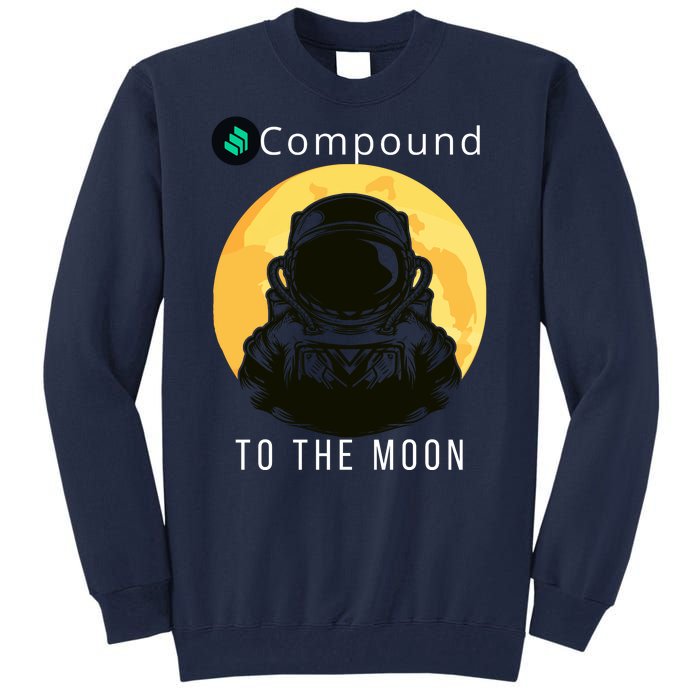 Funny Compound To The Moon Crypto Merch Compound Crypto Is My Retirement Tall Sweatshirt