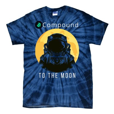 Funny Compound To The Moon Crypto Merch Compound Crypto Is My Retirement Tie-Dye T-Shirt