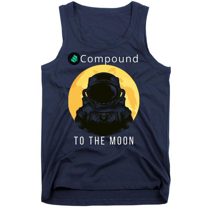 Funny Compound To The Moon Crypto Merch Compound Crypto Is My Retirement Tank Top