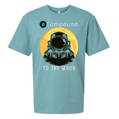 Funny Compound To The Moon Crypto Merch Compound Crypto Is My Retirement Sueded Cloud Jersey T-Shirt