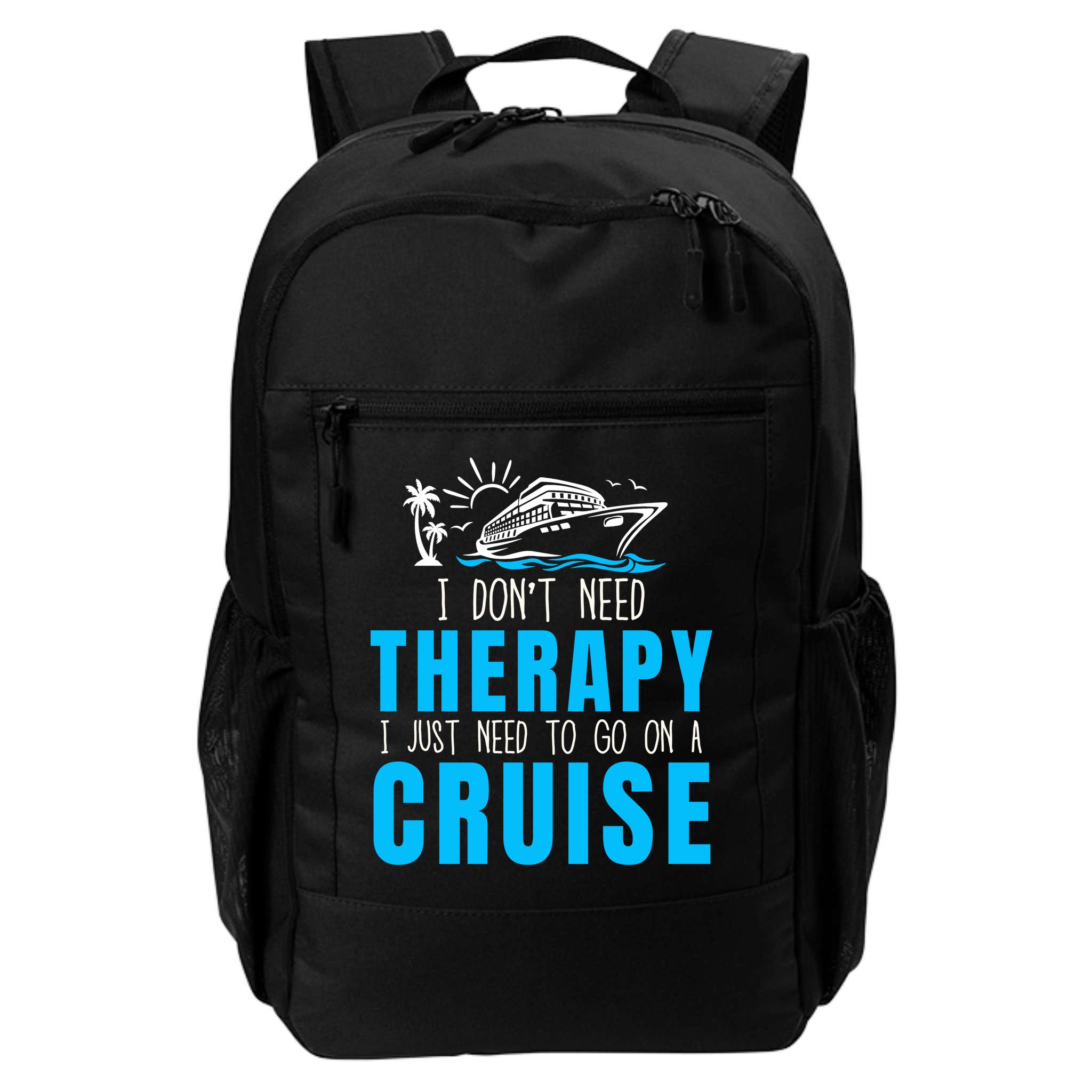 Funny Cruise Therapy Cruise Squad Family Cruise Vacation Cruise Ship Cruising Backpack