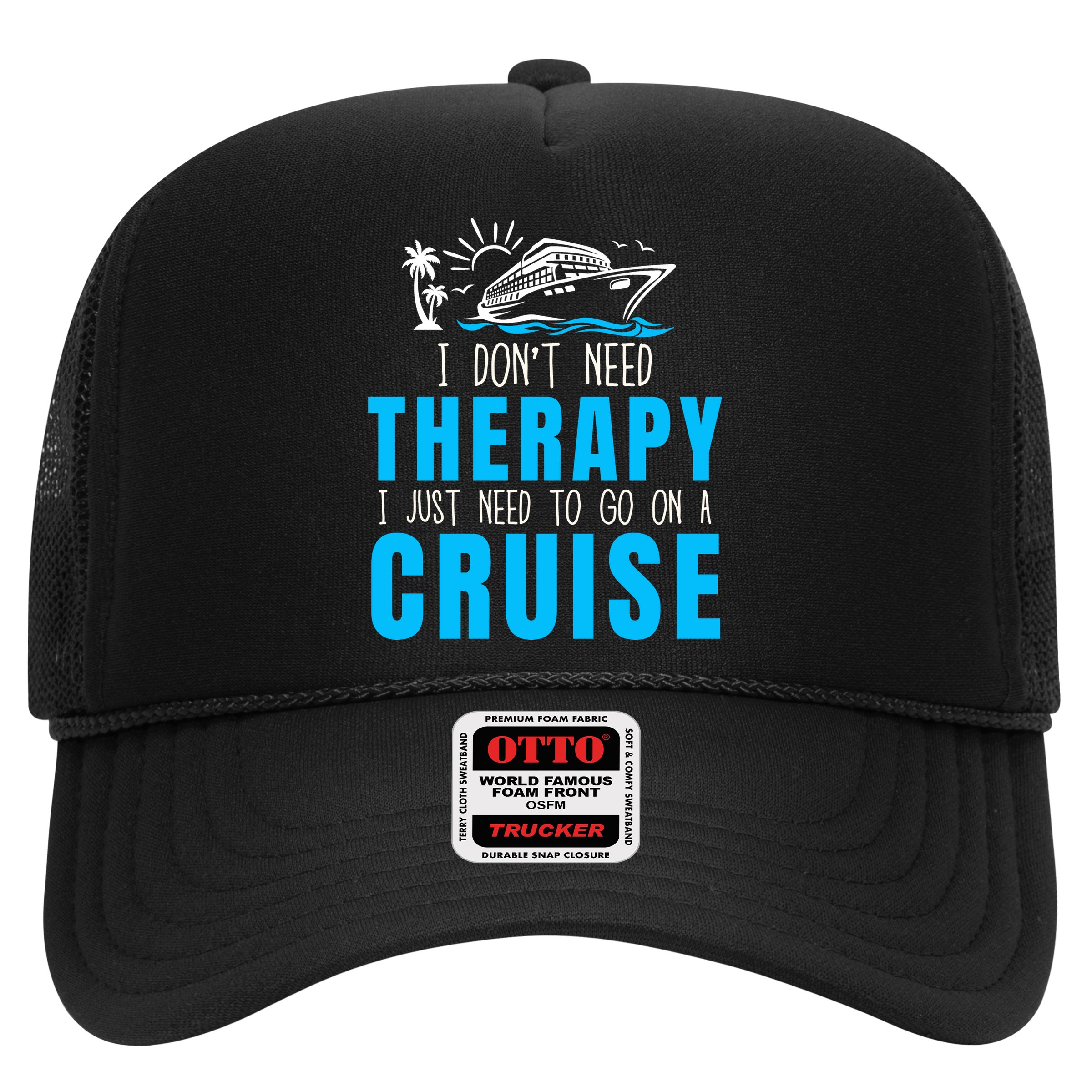 Funny Cruise Therapy Cruise Squad Family Cruise Vacation Cruise Ship Cruising Hat