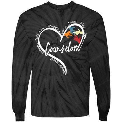Funny Counselor Tops Back To School Tie-Dye Long Sleeve Shirt