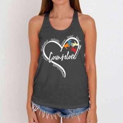 Funny Counselor Tops Back To School Women's Knotted Racerback Tank