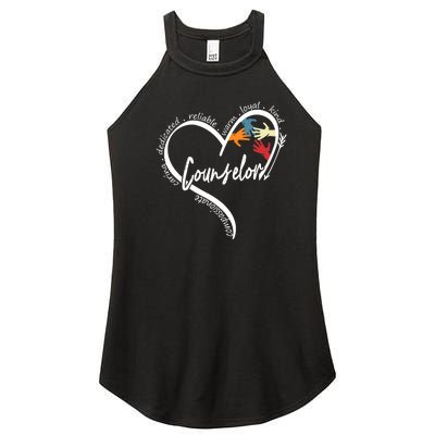 Funny Counselor Tops Back To School Women's Perfect Tri Rocker Tank