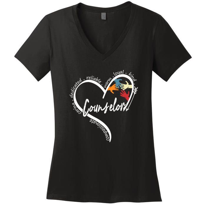 Funny Counselor Tops Back To School Women's V-Neck T-Shirt