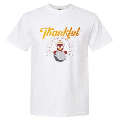 Funny Cute Thankful Turkey Bowling Face, Thankful Grateful Blessed Autumn Fall 2 Garment-Dyed Heavyweight T-Shirt