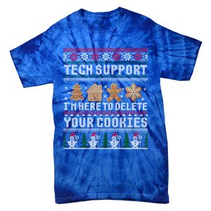 Funny Christmas Tech Supporgreat Gift Computer Programmer Xmas Gift Tie-Dye T-Shirt