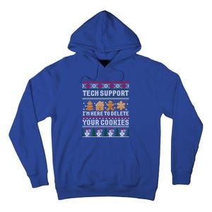 Funny Christmas Tech Supporgreat Gift Computer Programmer Xmas Gift Tall Hoodie