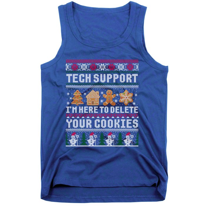 Funny Christmas Tech Supporgreat Gift Computer Programmer Xmas Gift Tank Top