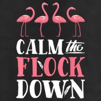Flamingo Calm The Flock Down Funny Pink Bird Lovers Summer Adult Drive Performance Visor
