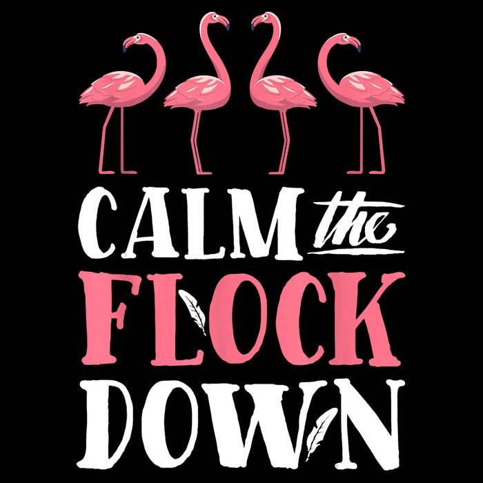 Flamingo Calm The Flock Down Funny Pink Bird Lovers Summer 16 in Basic Backpack