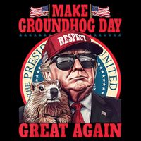 Funny Cool Trump Groundhog Make Groundhog Day Great Again Cooling Performance Crew T-Shirt