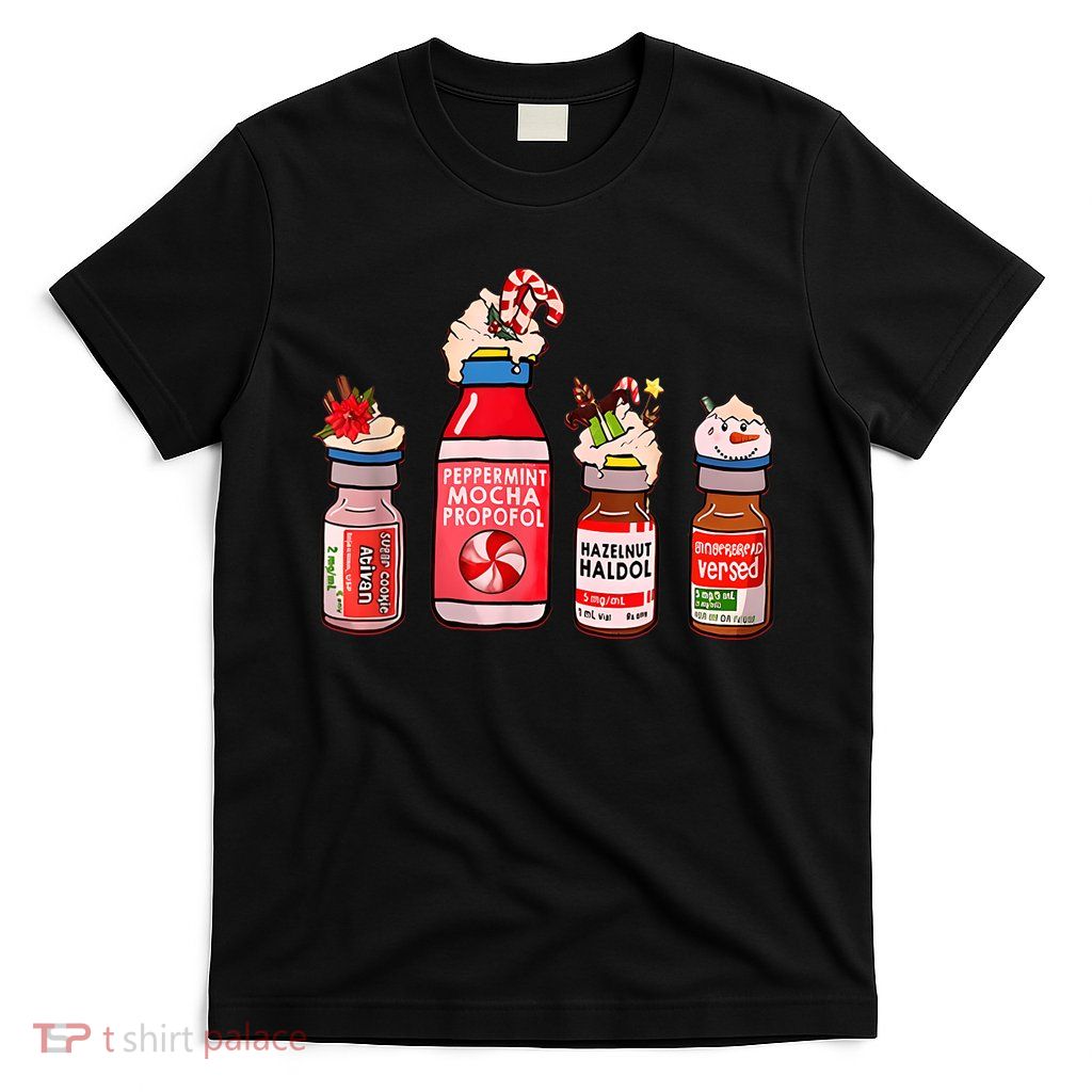 Funny Christmas Tee Crna Pacu ER ED ICU Cricital Care Nurse T-Shirt