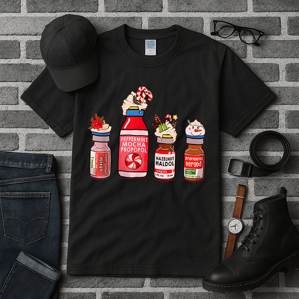 Funny Christmas Tee Crna Pacu ER ED ICU Cricital Care Nurse Tall T-Shirt
