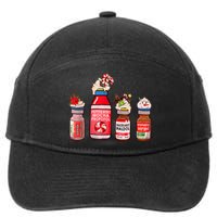 Funny Christmas Tee Crna Pacu ER ED ICU Cricital Care Nurse 7-Panel Snapback Hat