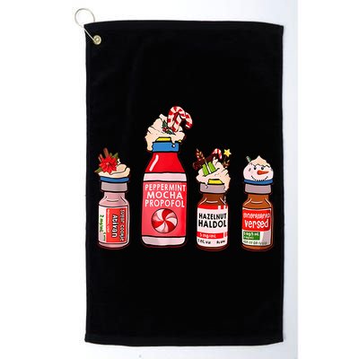 Funny Christmas Tee Crna Pacu ER ED ICU Cricital Care Nurse Golf Towel